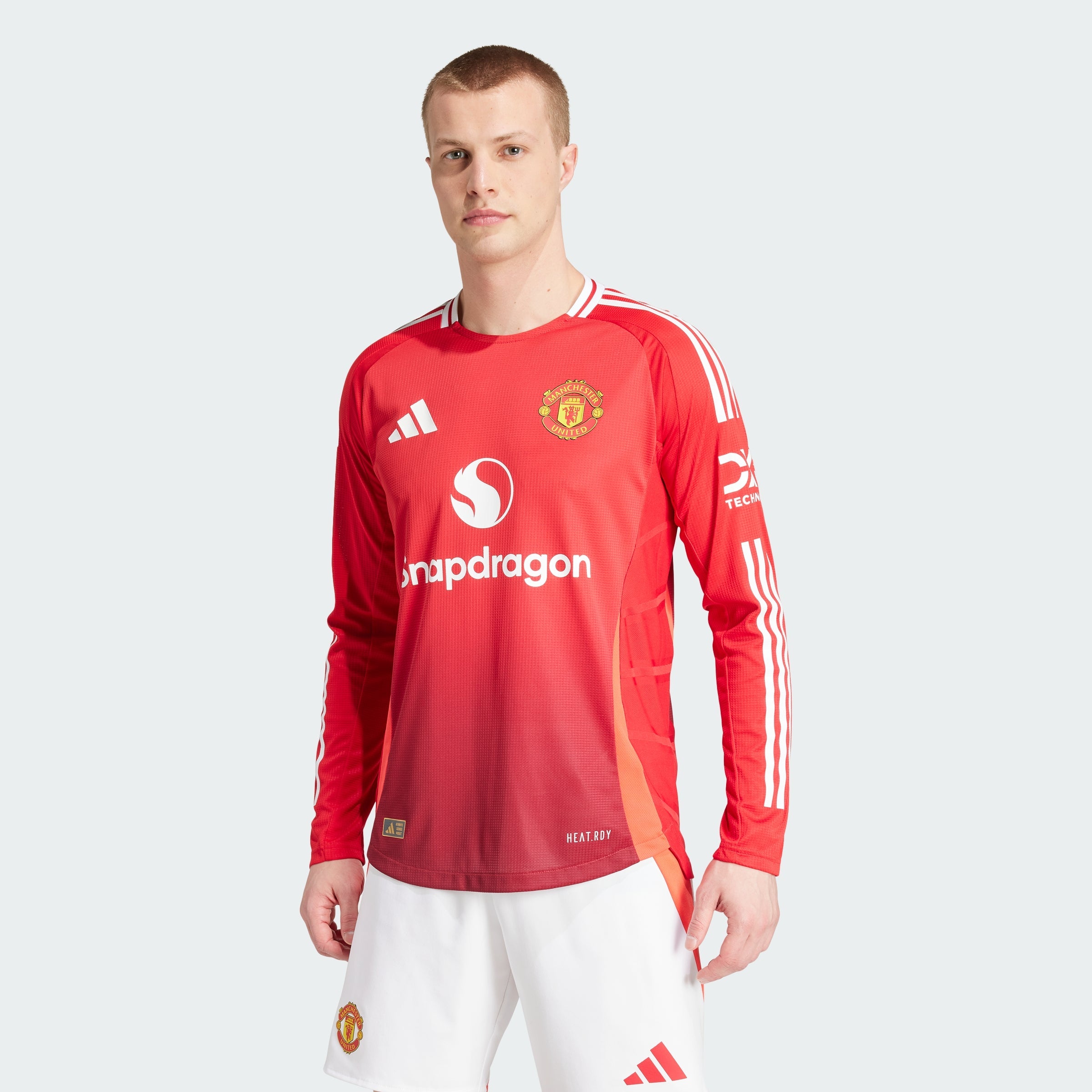 Men's adidas Manchester United 24/25 Long Sleeve Home Authentic Jersey
