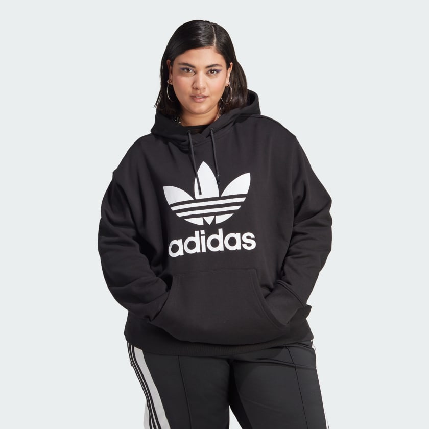Women's adidas Adicolor Trefoil Hoodie (Plus Size)
