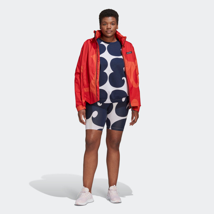 Women's adidas Marimekko Rib Knee-Length Short Tights (Plus Size)