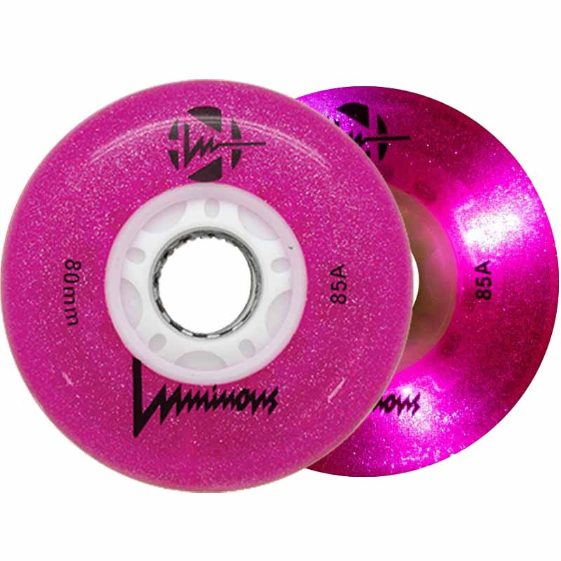 Luminous LED 80mm/85A Wheels (Pack of 4)