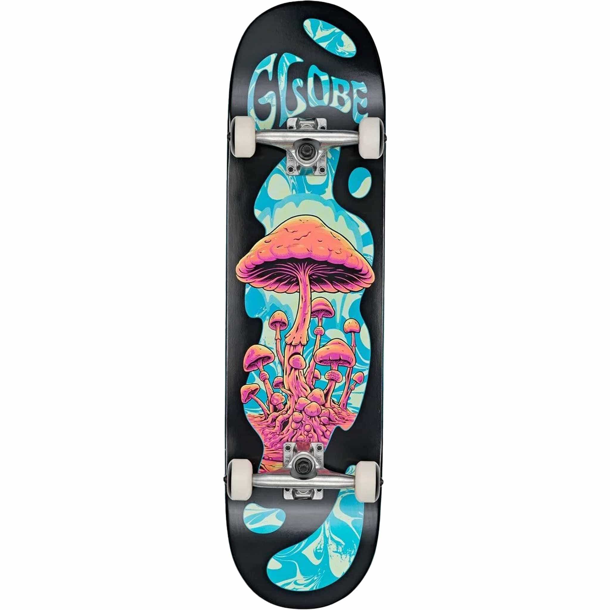 Globe G1 Mind Expansion Skateboard Complete Black Green 8.25"