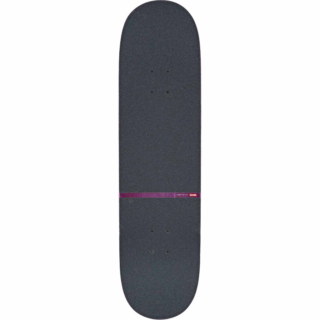 Globe G1 Mind Expansion Skateboard Complete Off White Purple 8.5"
