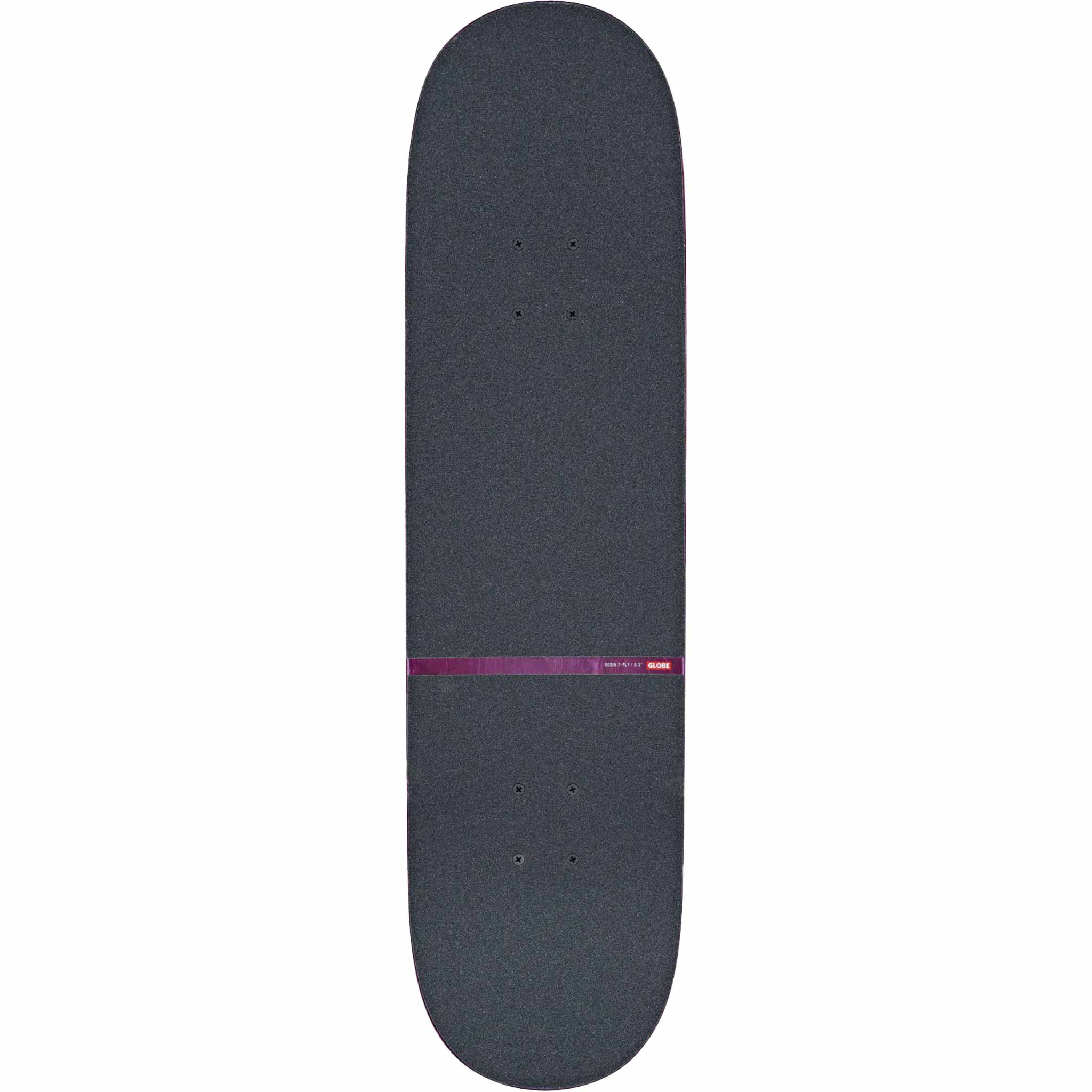 Globe G1 Mind Expansion Skateboard Complete Off White Purple 8.5"