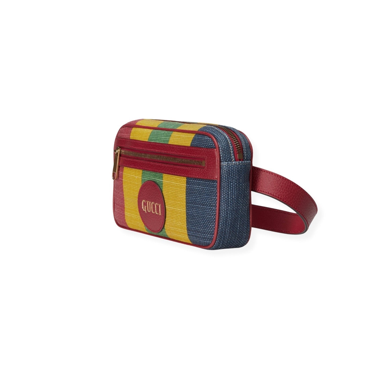 GUCCI Baiadera Stripe Canvas Belt Bag