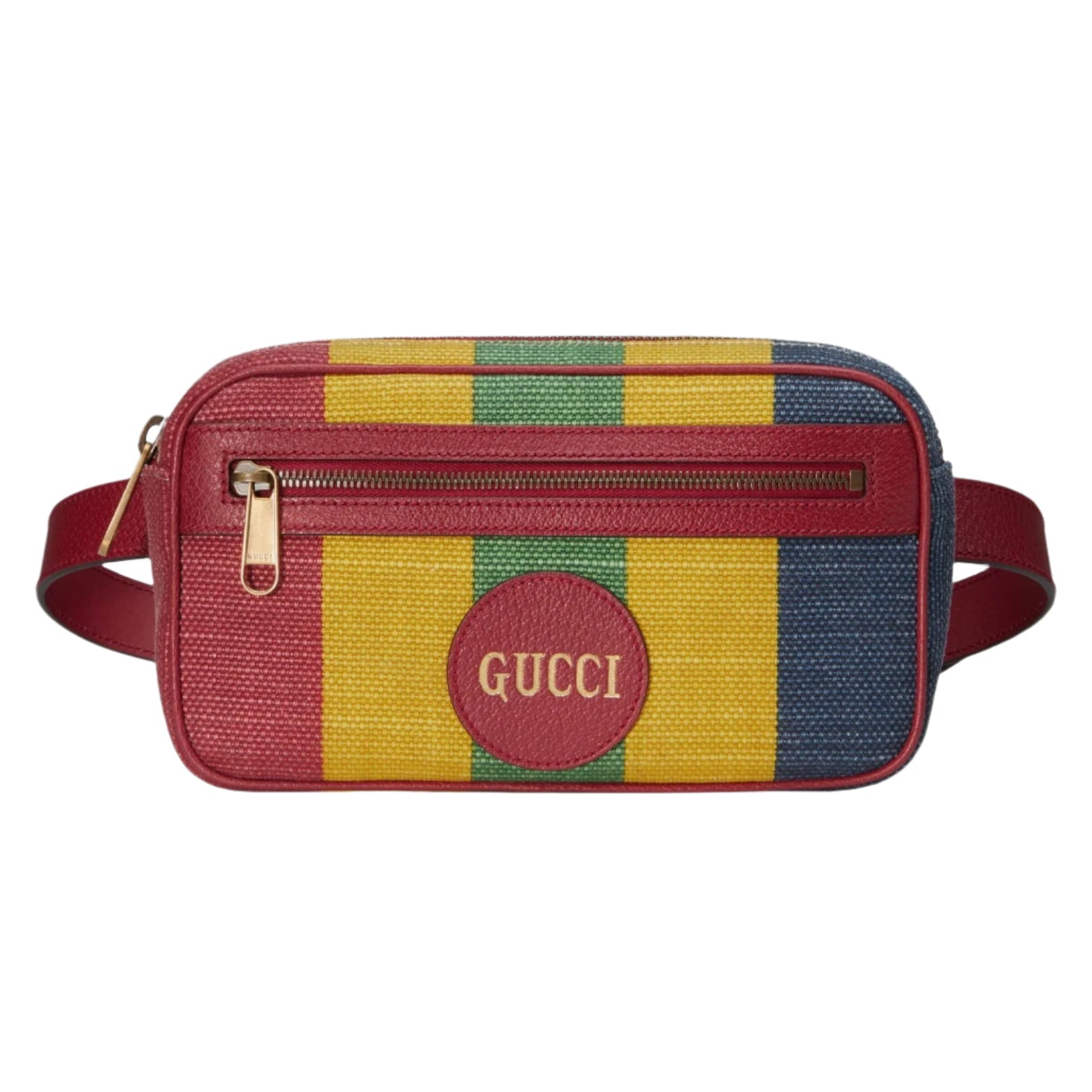 GUCCI Baiadera Stripe Canvas Belt Bag