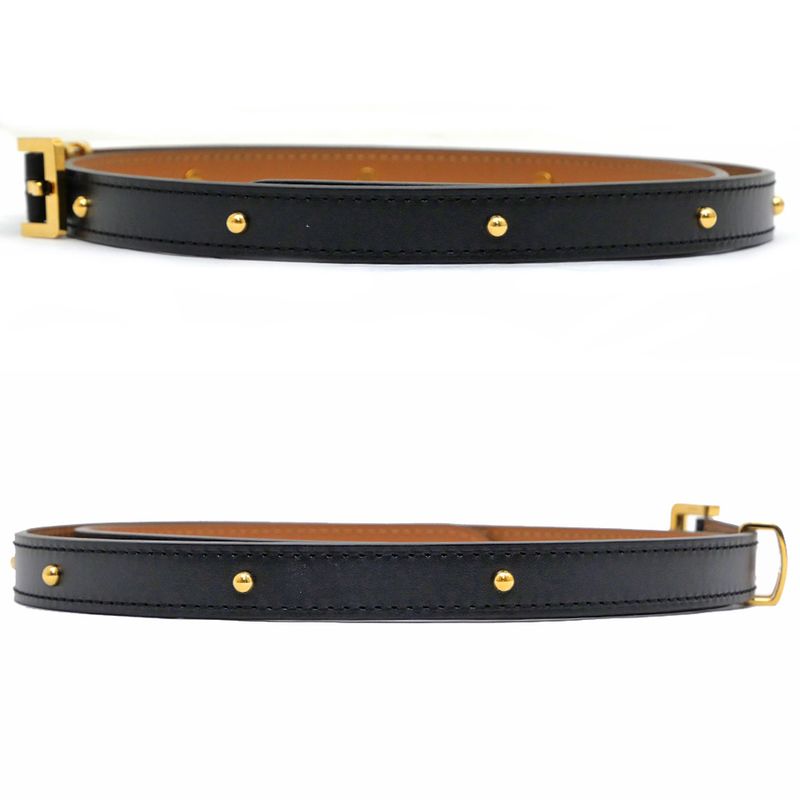 Hermes Belt Pop H Courte 15 80 Black Gold Hardware
