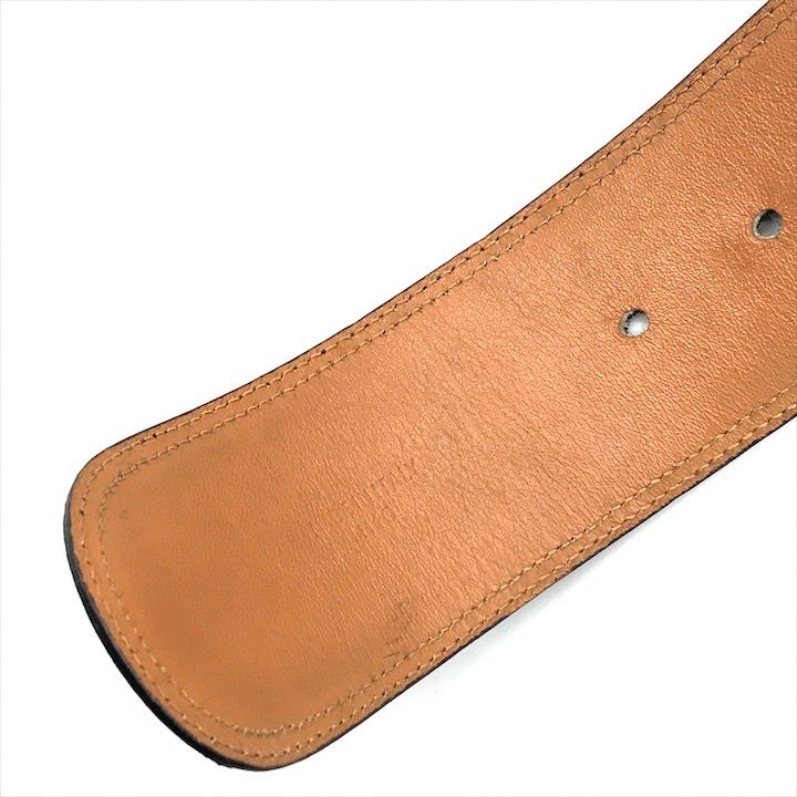 Celine Star Ball Belt 65 Suede Leather Black Gold