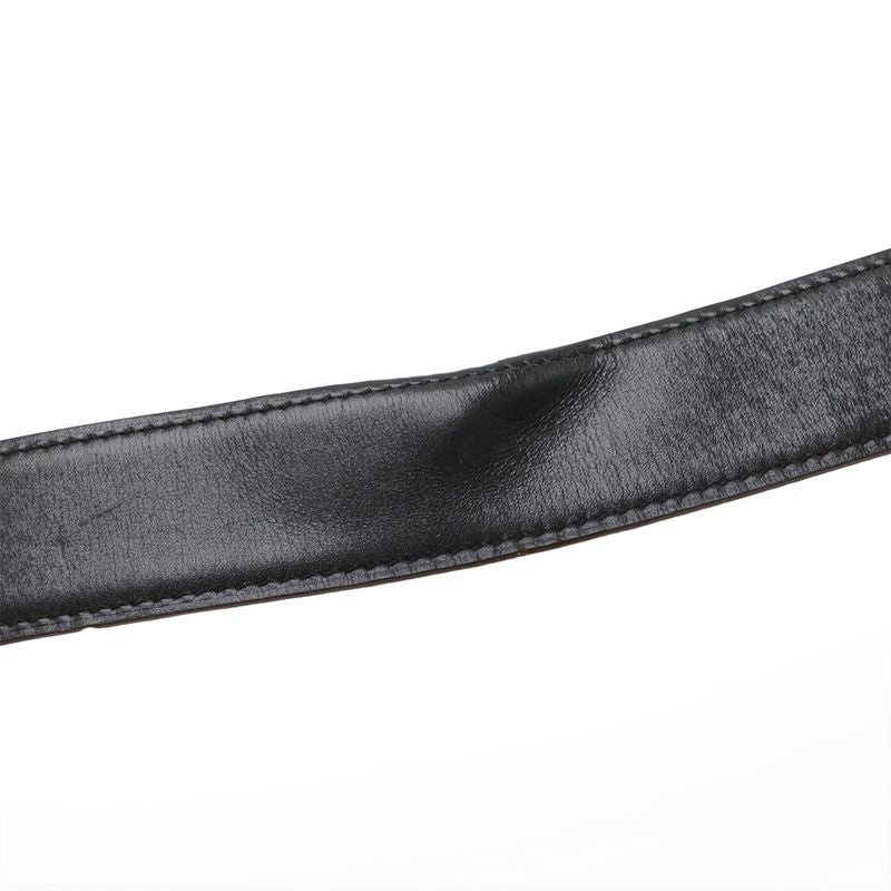 Hermes H Plate Belt Reversible Box Calf Togo Leather Black Brown