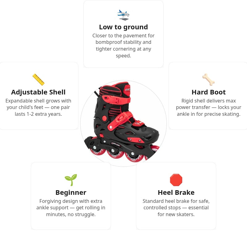 Seba STJ Red Kids Skates
