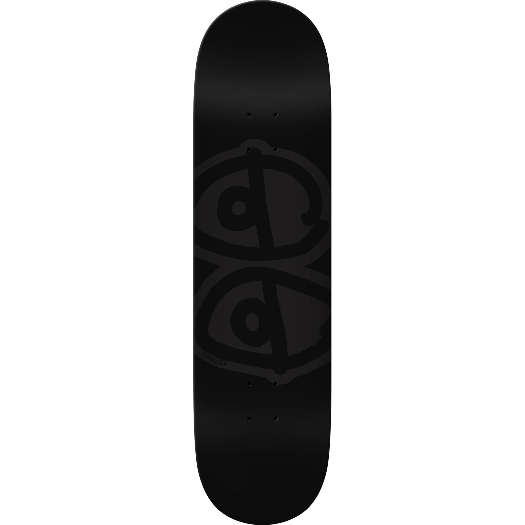 Krooked Team Eyes Black Skateboard Deck 8.5"