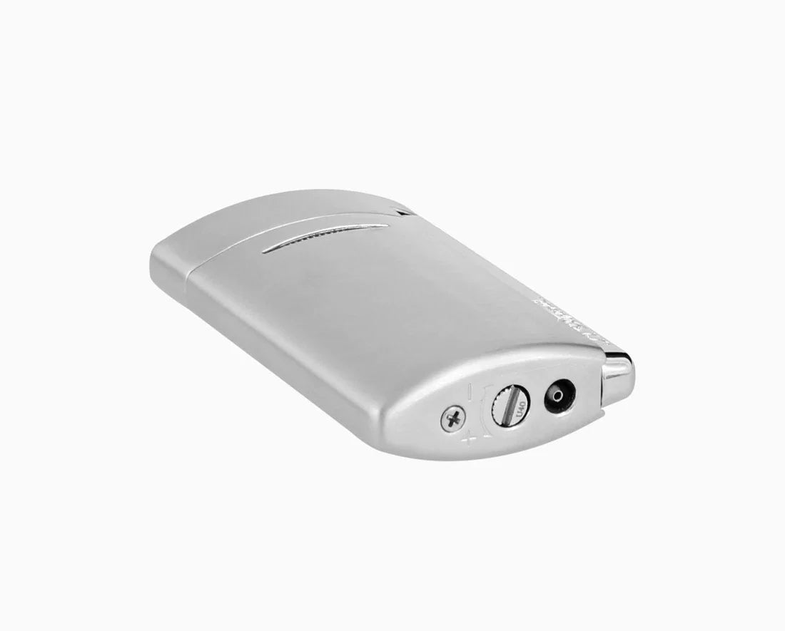 S.T. DUPONT Minijet Brushed Chrome Lighter/Briquet 010807