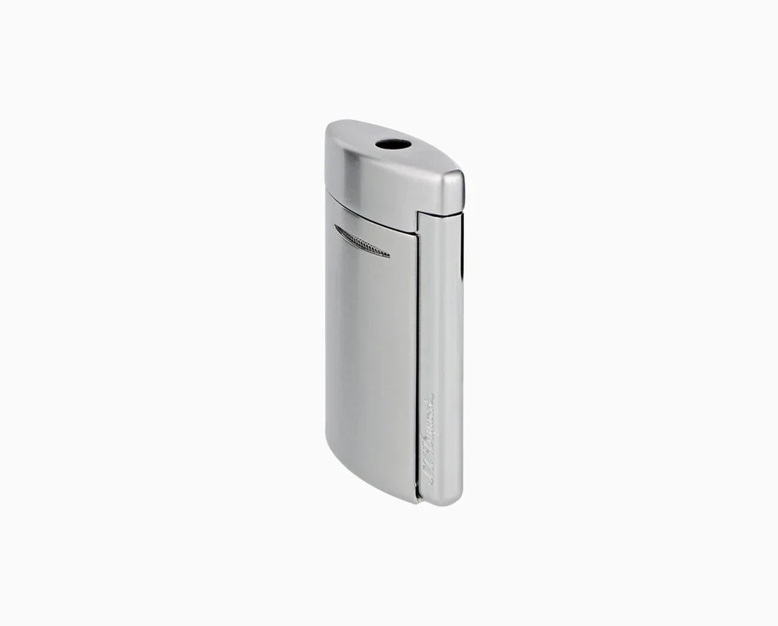 S.T. DUPONT Minijet Brushed Chrome Lighter/Briquet 010807