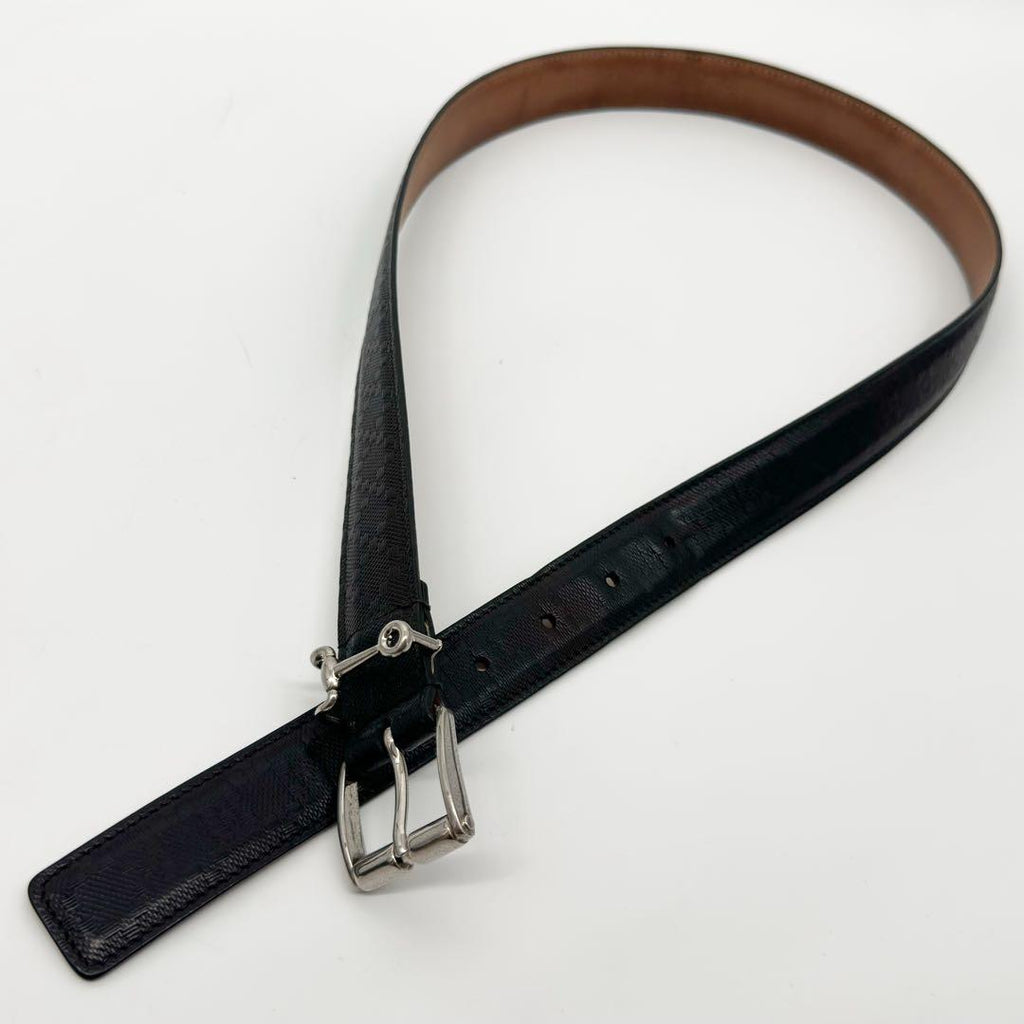 Gucci Horsebit Silver Classic Belt Diamante