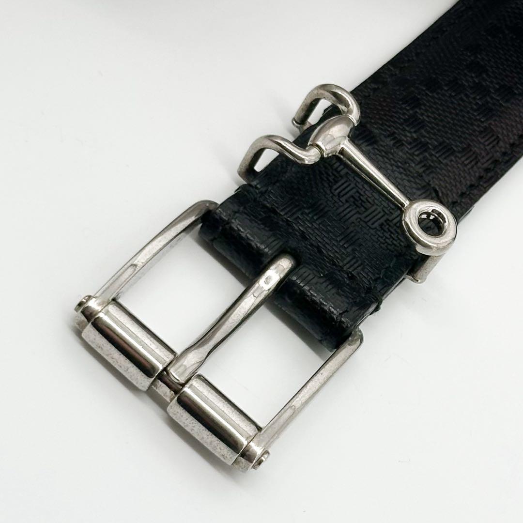 Gucci Horsebit Silver Classic Belt Diamante