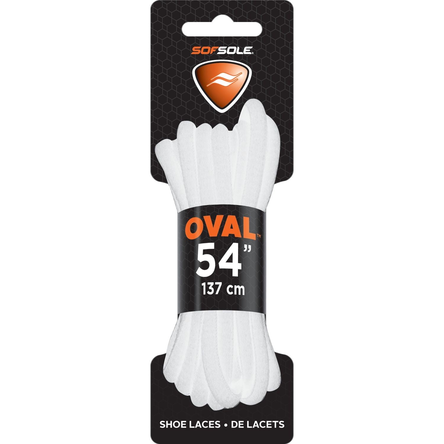 SS Athletic White Oval Lace 54"