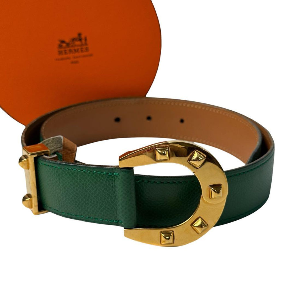 Hermes Horse Schubert Horseshoe GD 70 Vintage Belt