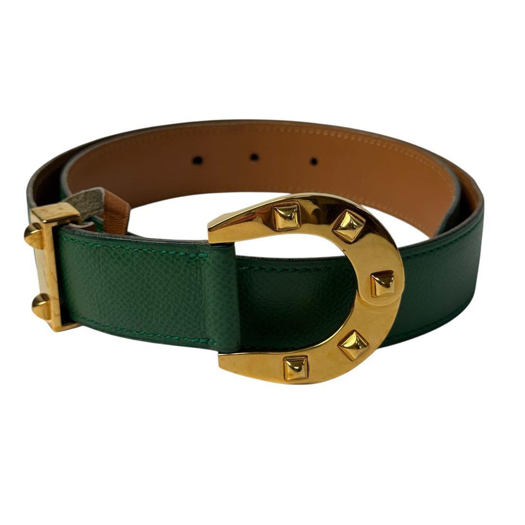 Hermes Horse Schubert Horseshoe GD 70 Vintage Belt