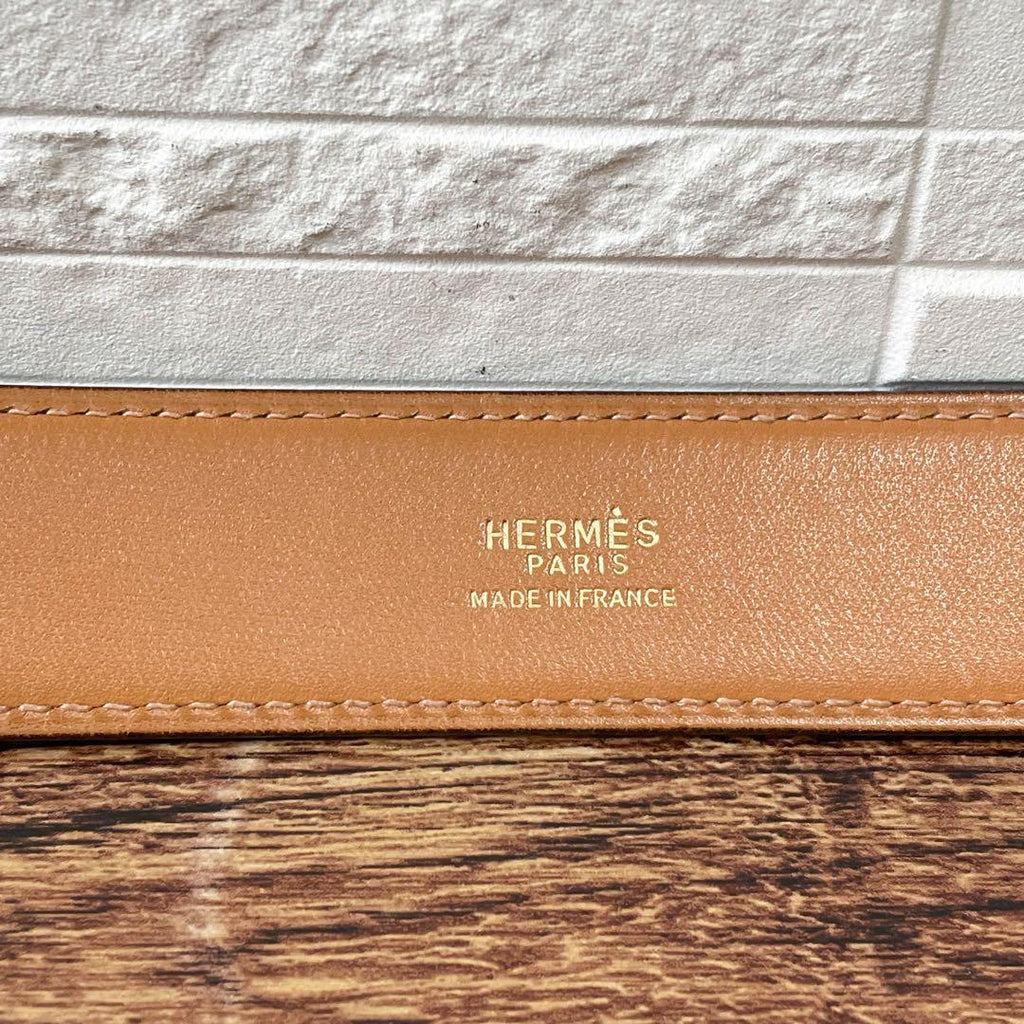 Hermes Leather Buckle Gold Belt Bordeaux