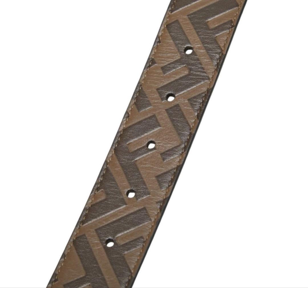 Fendi Zucca FF Logo Plain Belt