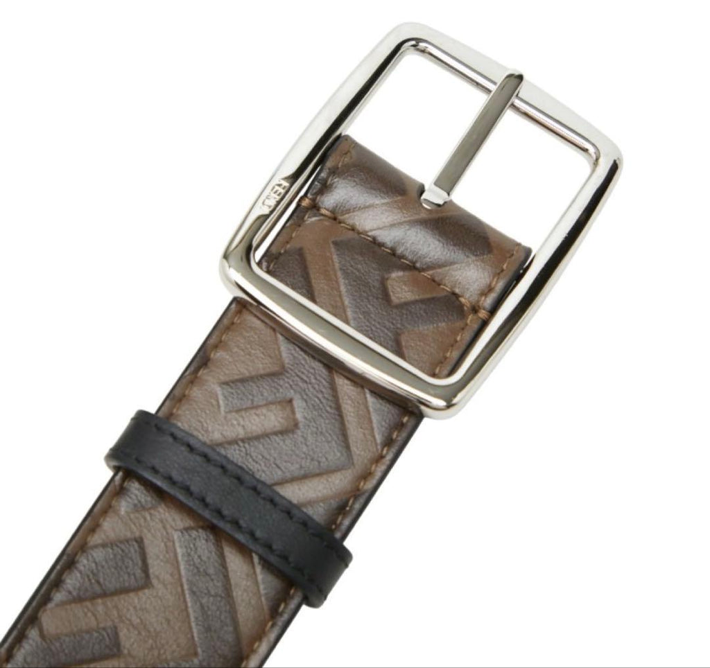 Fendi Zucca FF Logo Plain Belt