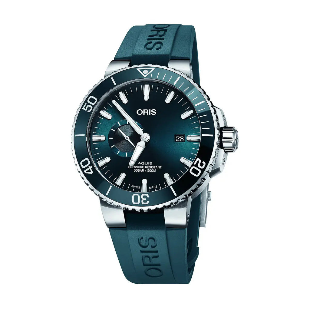 Oris Aquis Small Second Date Blu 01 743 7733 4155-07 4 24 69Eb