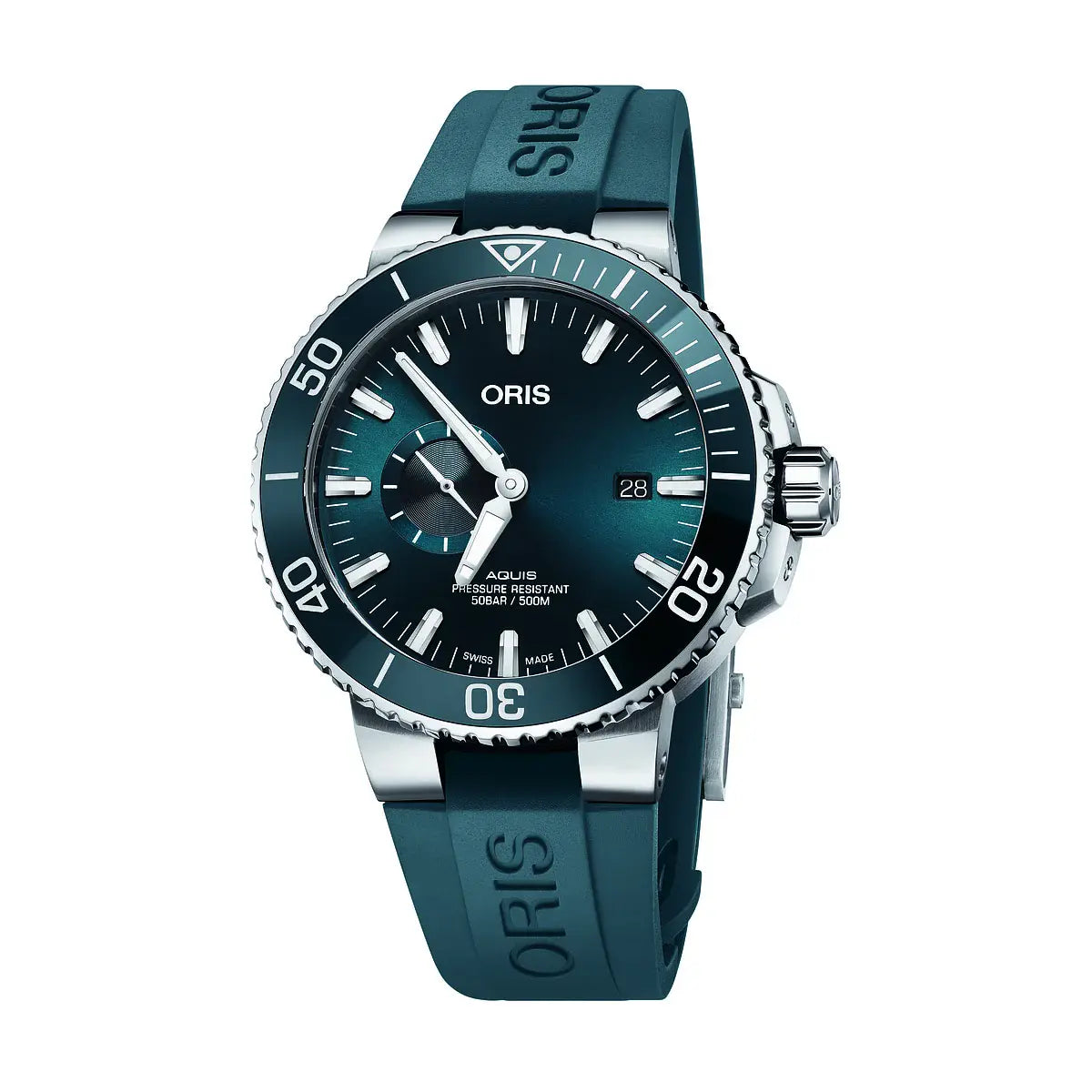 Oris Aquis Small Second Date Blu 01 743 7733 4155-07 4 24 69Eb