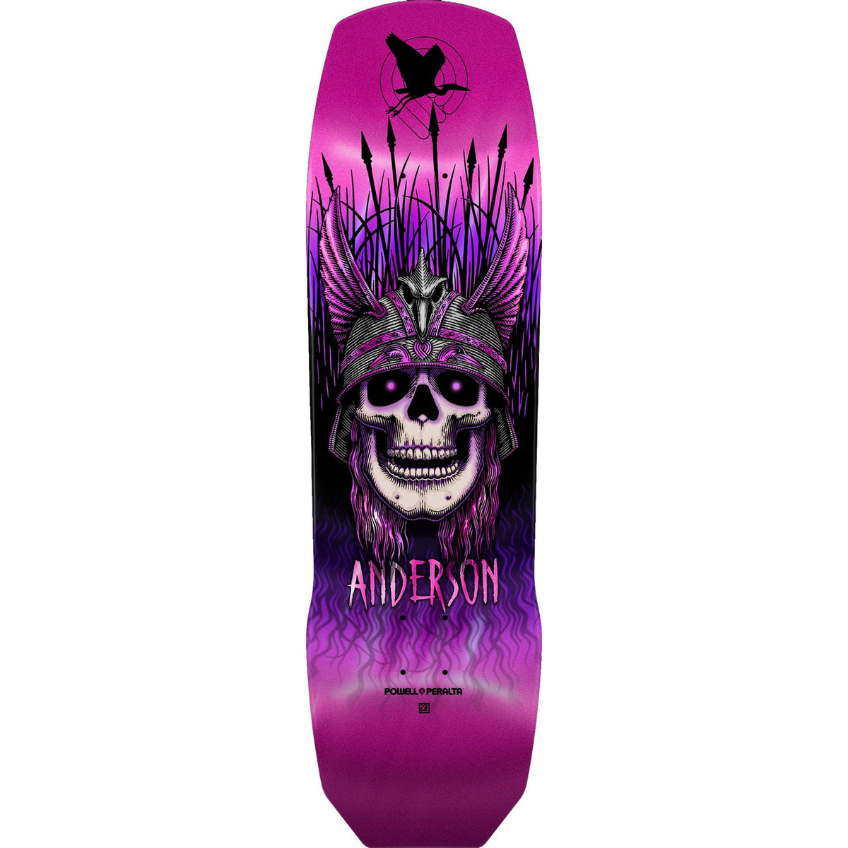 Powell Peralta Anderson Heron '04' Pink Foil Skateboard Deck 9.13"