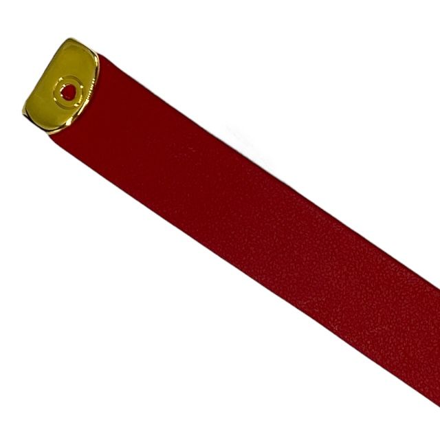 Christian Dior Belt Thin CD Logo Red