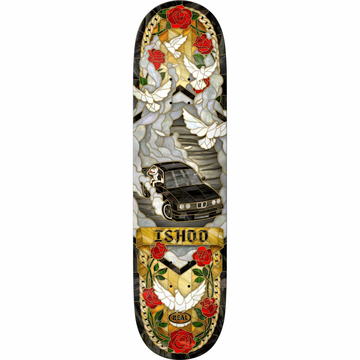 Real Ishod Cathedral Twin Tail Skateboard Deck 8.5"