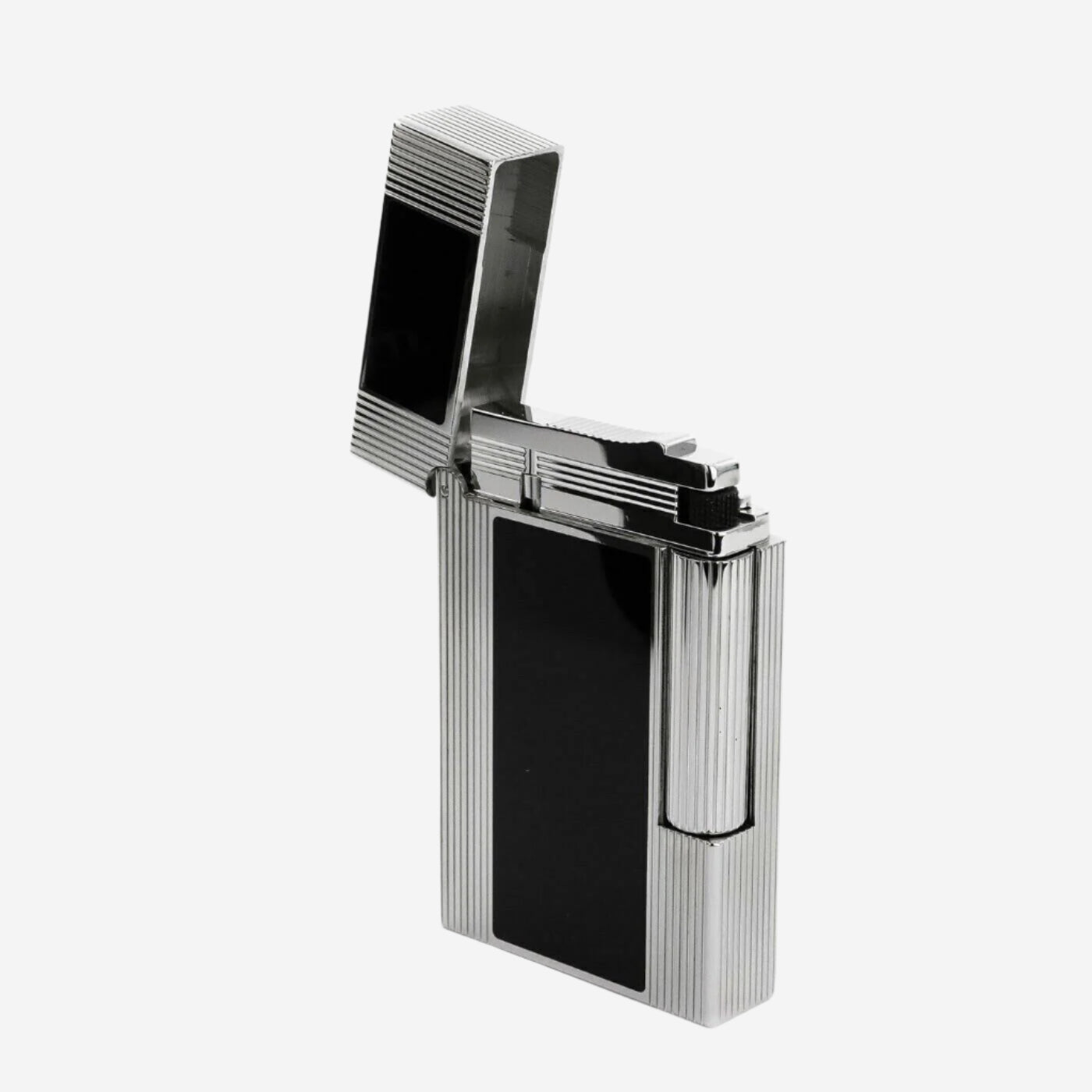 S.T. Dupont Line 2 Windsor Palladium & Black Lacquer Lighter 016380