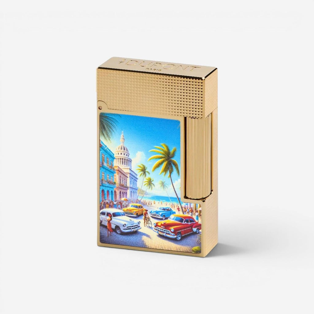 S.T. Dupont Cuba Beach Multi-Colored Lacquer Line 2 Lighter C16601CB