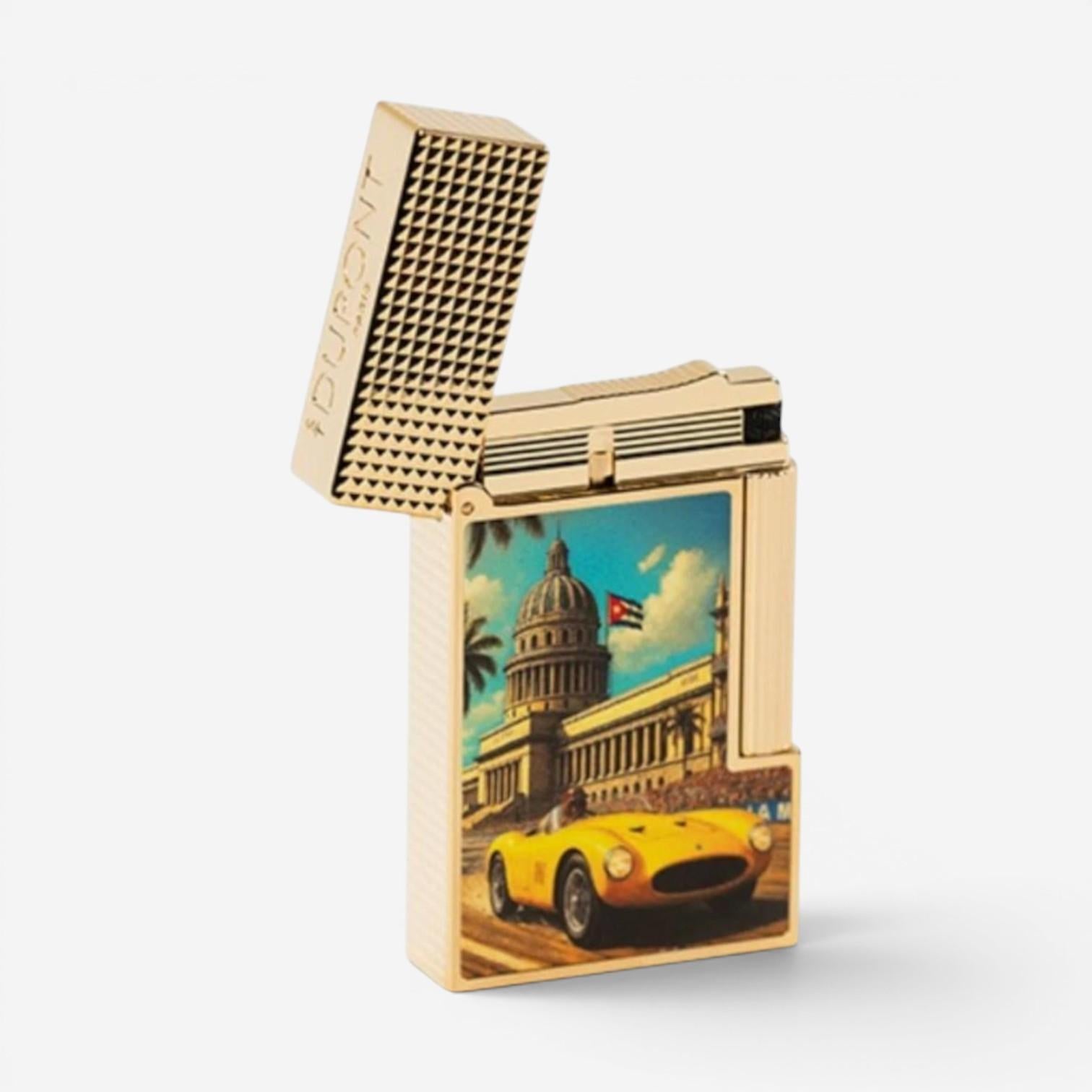 S.T. Dupont Cuba Old Havana Scene Multi-Colored Lacquer Line 2 Lighter C16601CY