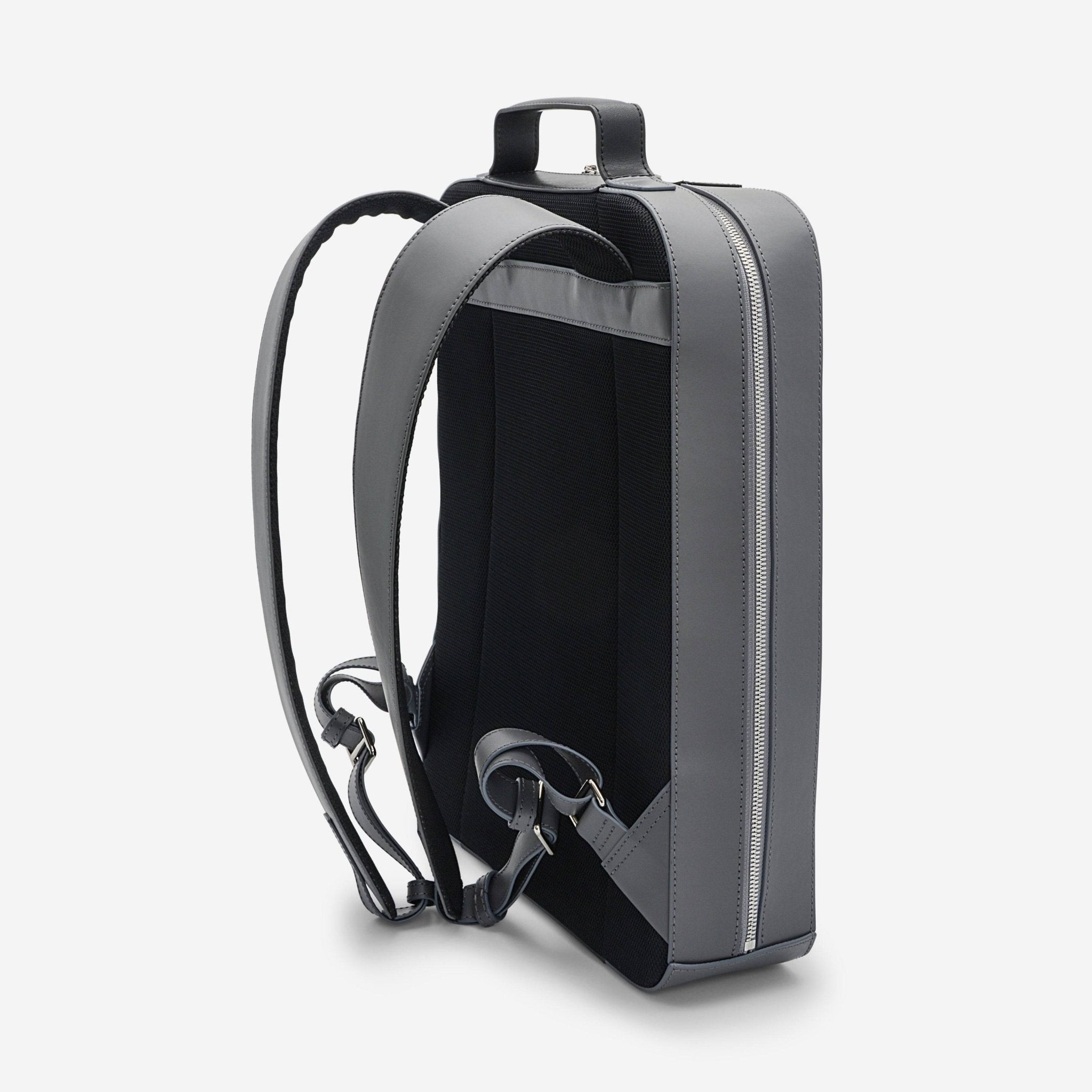 S.T. Dupont "Line D" Laser Grey and Black Cowhide Backpack 185501
