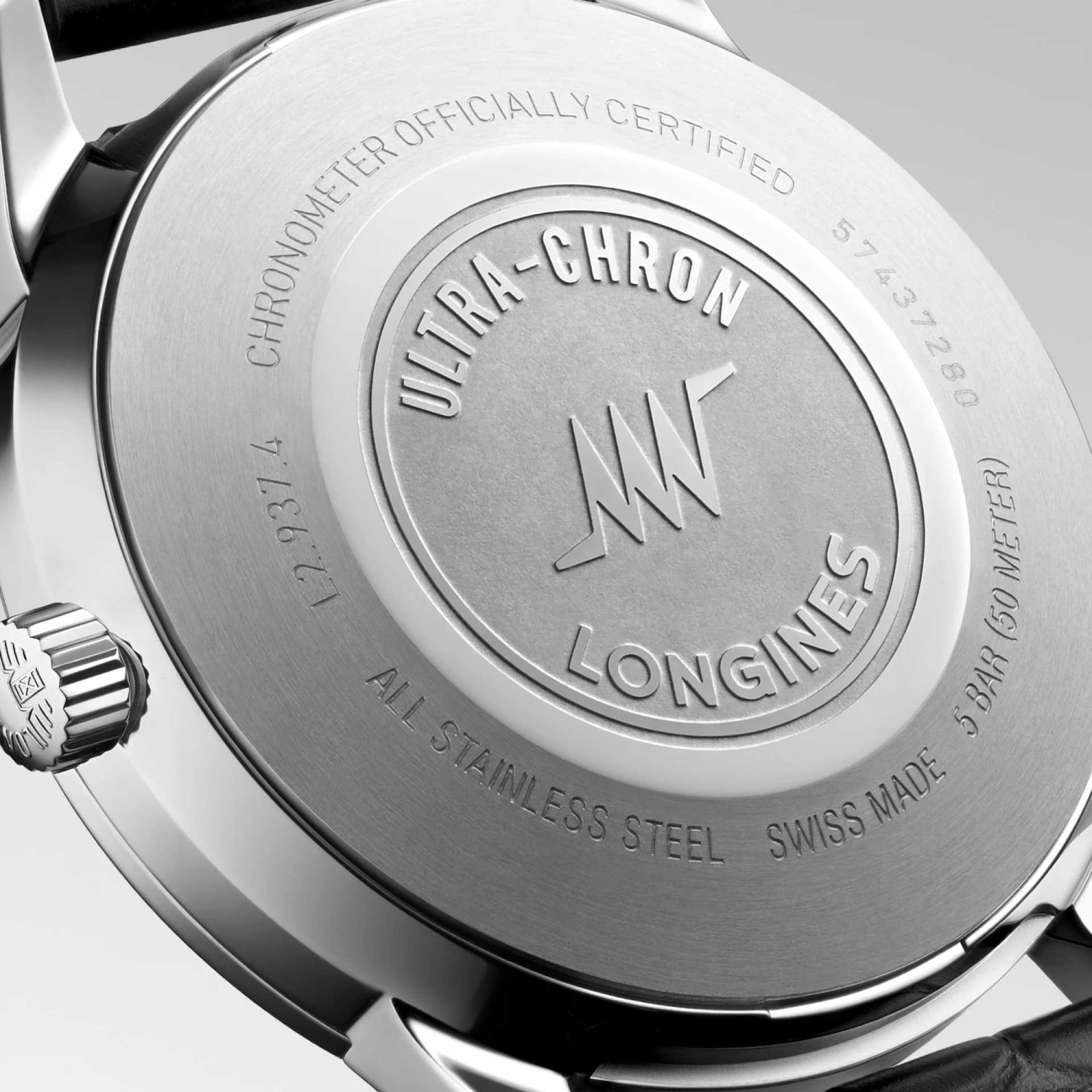 Ultra-Chron Classic 40 mm Sunray Silver on Strap