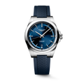 Conquest Auto 38 mm Blue on Rubber Strap *