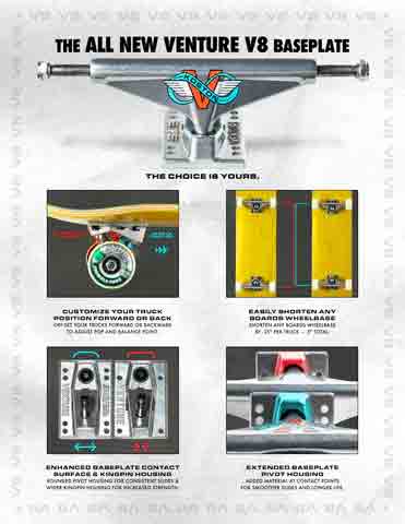Venture V-8 Koston Skateboard Trucks 5.6
