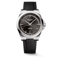 Conquest Auto 41 mm Black on Rubber Strap