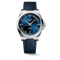 Conquest Auto Blue 41 mm Rubber Strap